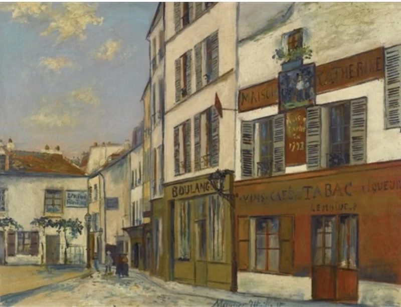 Ristorante della 'mère Catherine, place du Tertre, rue Norvins a Montmartre' - 1932